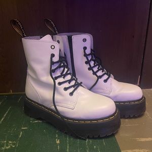 Dr. Marten White Platform boots